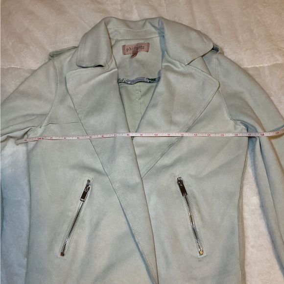 Philosophy Women's light green faux Jacket - Picture 4 of 8